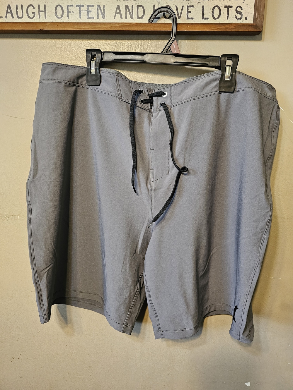 Hurley Gray Drawstring Board Shorts